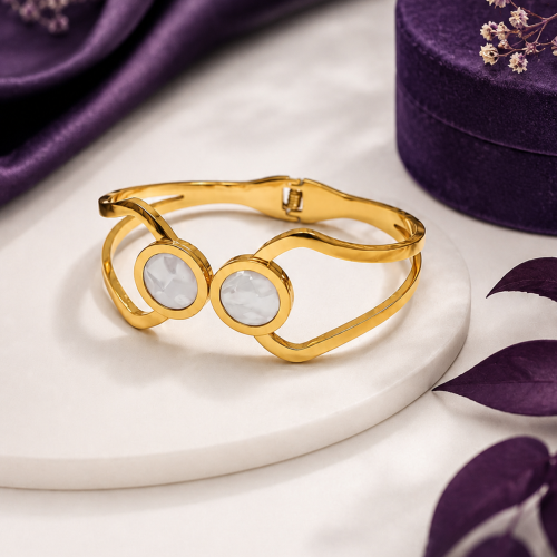 Twin Halo Bracelet